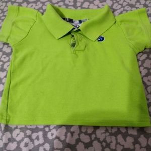 Kid Zone boy's shirt sleeve polo shirt, size 12M, yellow